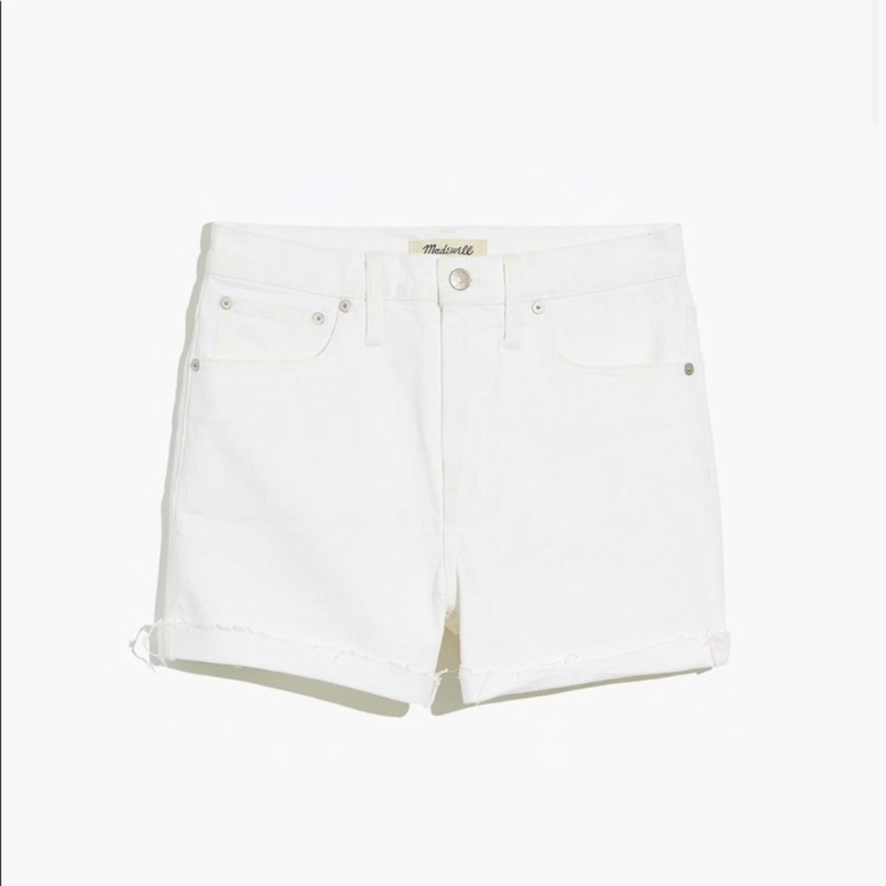 Madewell high rise white short size 28